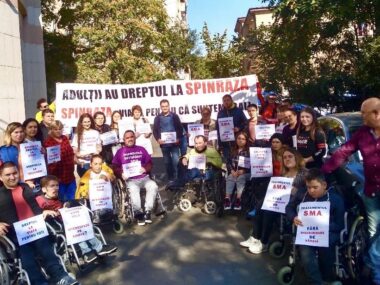 SMA protest in Romania