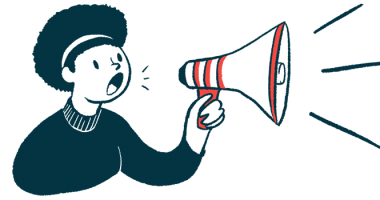 Illustration of a person using a megaphone.