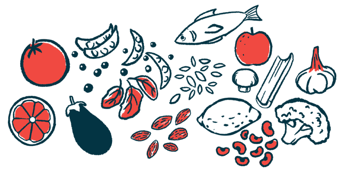 An illustration of healthy and varied foods.
