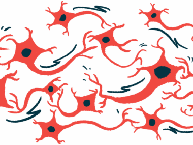 An illustration of nerve cells and their axons.