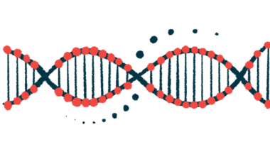 An illustration shows a DNA strand.