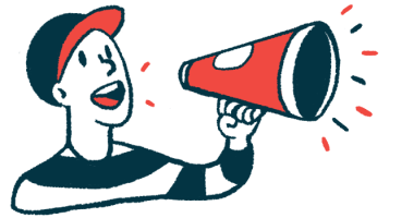 Illustration of a person using a megaphone to make an announcement.
