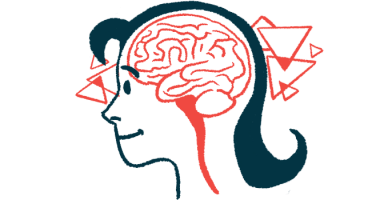 A profile of a person's head, showing the brain and start of the spinal cord.