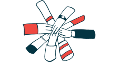 An all-hands-in illustration shows people's hands meeting together in a circle.