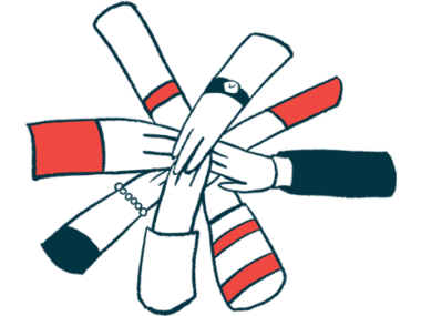 An all-hands-in illustration shows people's hands meeting together in a circle.