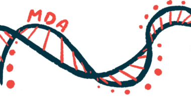 The name MDA appears atop an image of a DNA strand highlighting its ribbon-like structure.