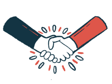 Two hands are shown clasped in a handshake.