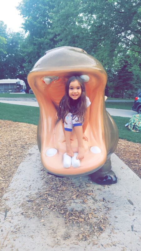 Amelia at the playground