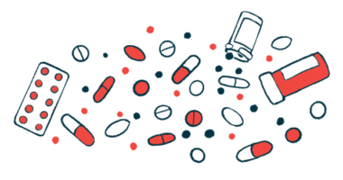 An illustration shows capsules, pills, and tablets of medicine.