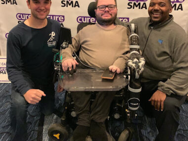 Kevin, his brother Brian, an his caregiver Randy