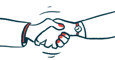 A close-up of a handshake is shown.