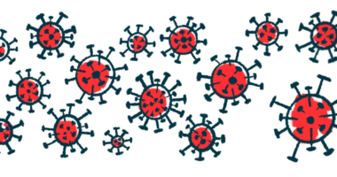 Bacteria is shown, denoting an infection.