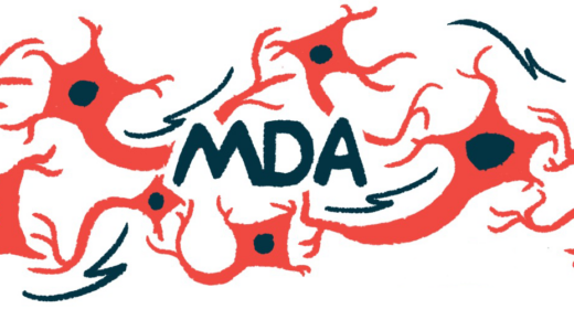 The letters MDA are shown, representing the Muscular Dystrophy Association.