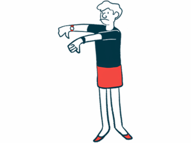 A person gives the thumbs-down sign with both hands.