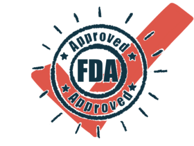 A circular seal with 